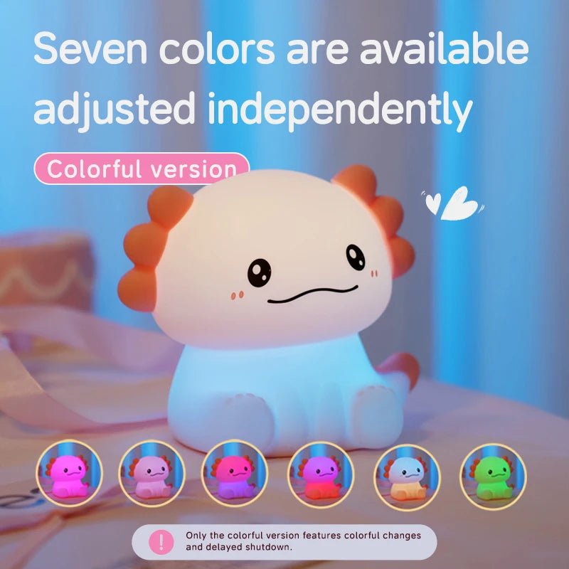 Axolight™ – Cute Axolotl Night Light for Kids & Babies 🌙