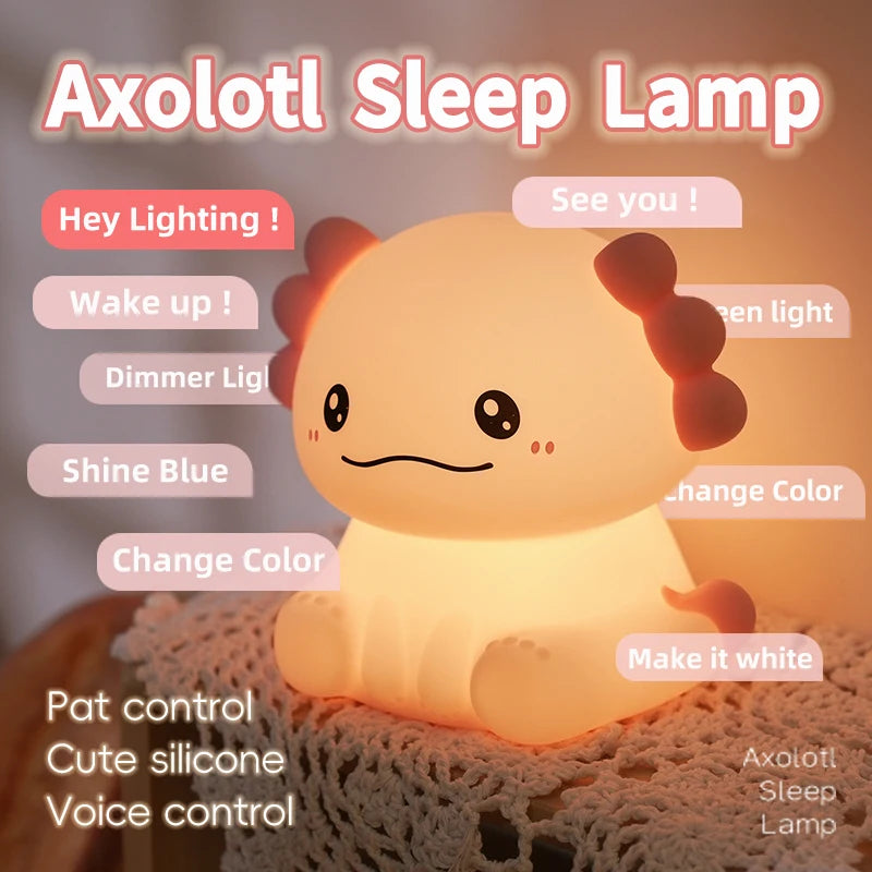 Axolight™ – Cute Axolotl Night Light for Kids & Babies 🌙