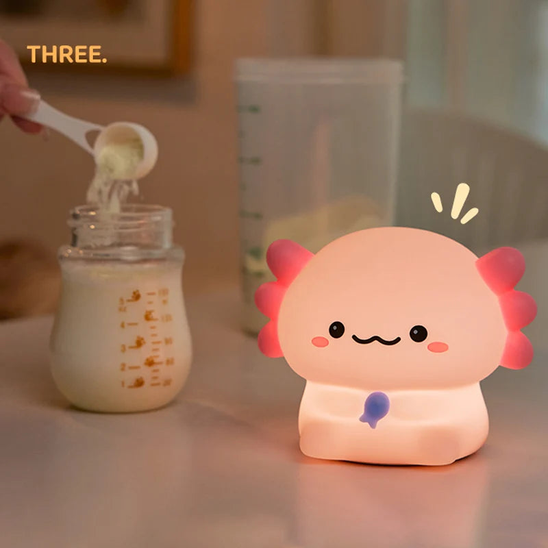 Axolight™ – Cute Axolotl Night Light for Kids & Babies 🌙