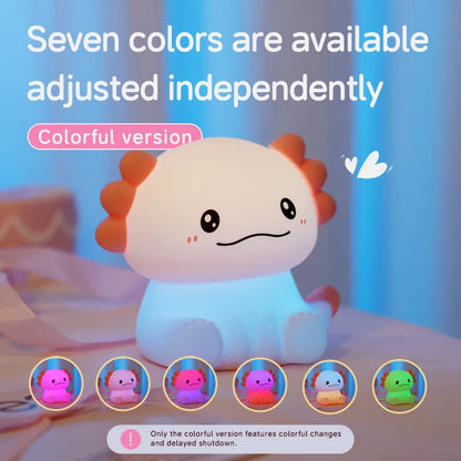 Axolight™ – Cute Axolotl Night Light for Kids & Babies 🌙