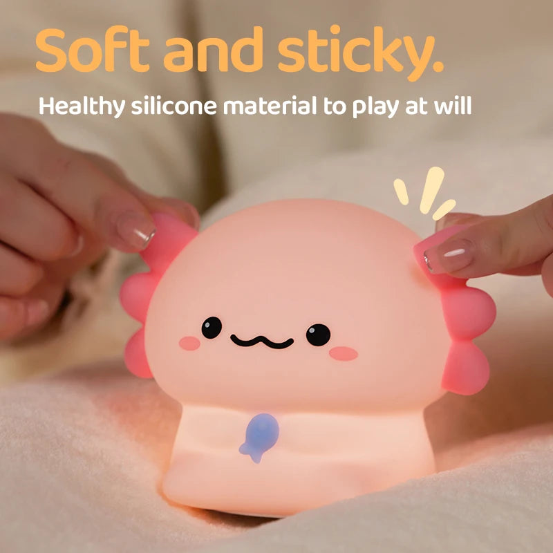 Axolight™ – Cute Axolotl Night Light for Kids & Babies 🌙