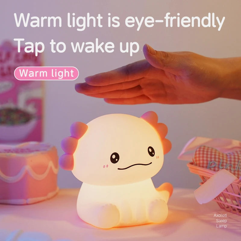Axolight™ – Cute Axolotl Night Light for Kids & Babies 🌙